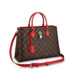 Louis Vuitton Flower Tote Black M43550 Red M43553