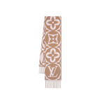 Louis Vuitton Beige Rose M79213 FLIGHT MODE LV Medallion Scarf