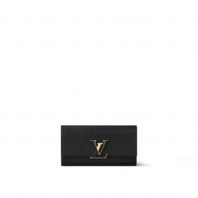Louis Vuitton M61248 Capucines Wallet Black