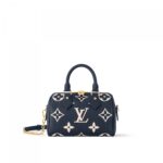 Louis Vuitton M47048 Speedy Bandoulière 20 Navy Blue/Cream