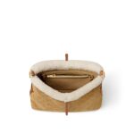 Louis Vuitton LV Ski M11843 CarryAll PM Mahina Suede Beige